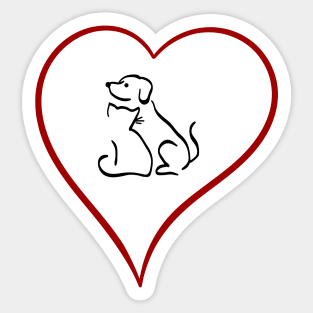 Love Cats and Dogs Sticker